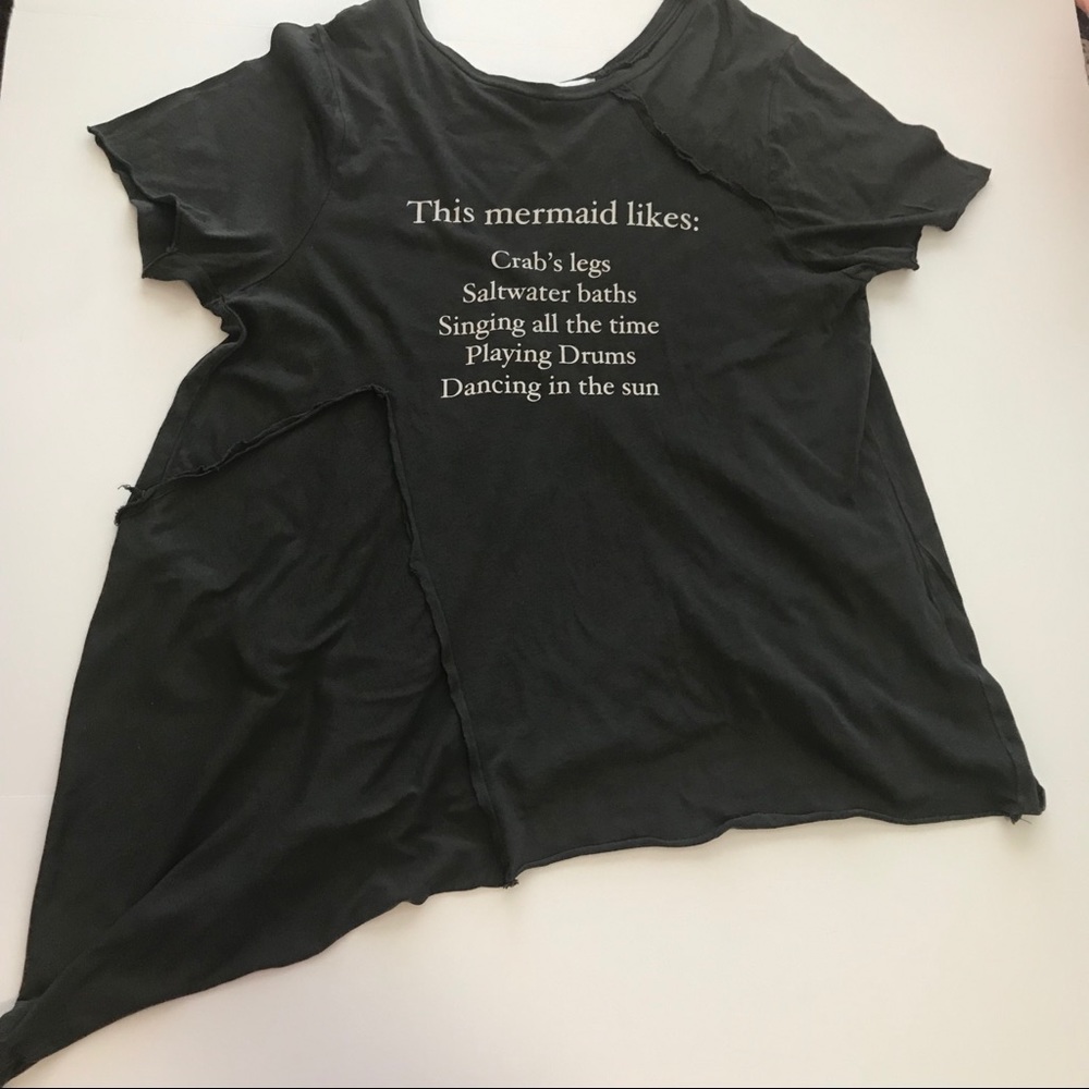 Wildfox Mermaid Tee Gray size M